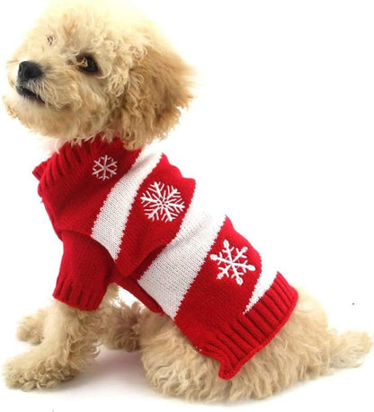 Dog Snow Sweaters Snowman Sweaters Xmas Dog Holiday Sweaters New Year Christmas Sweater Pet Clothes for Small Dog and Cat