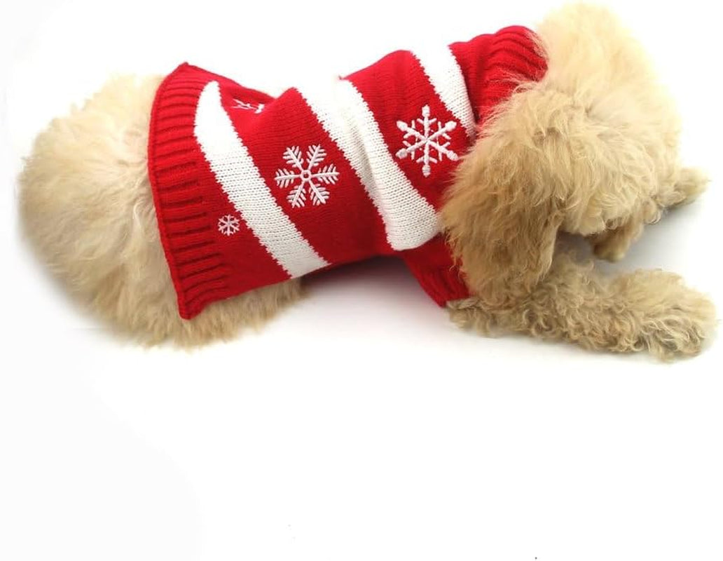 Dog Snow Sweaters Snowman Sweaters Xmas Dog Holiday Sweaters New Year Christmas Sweater Pet Clothes for Small Dog and Cat